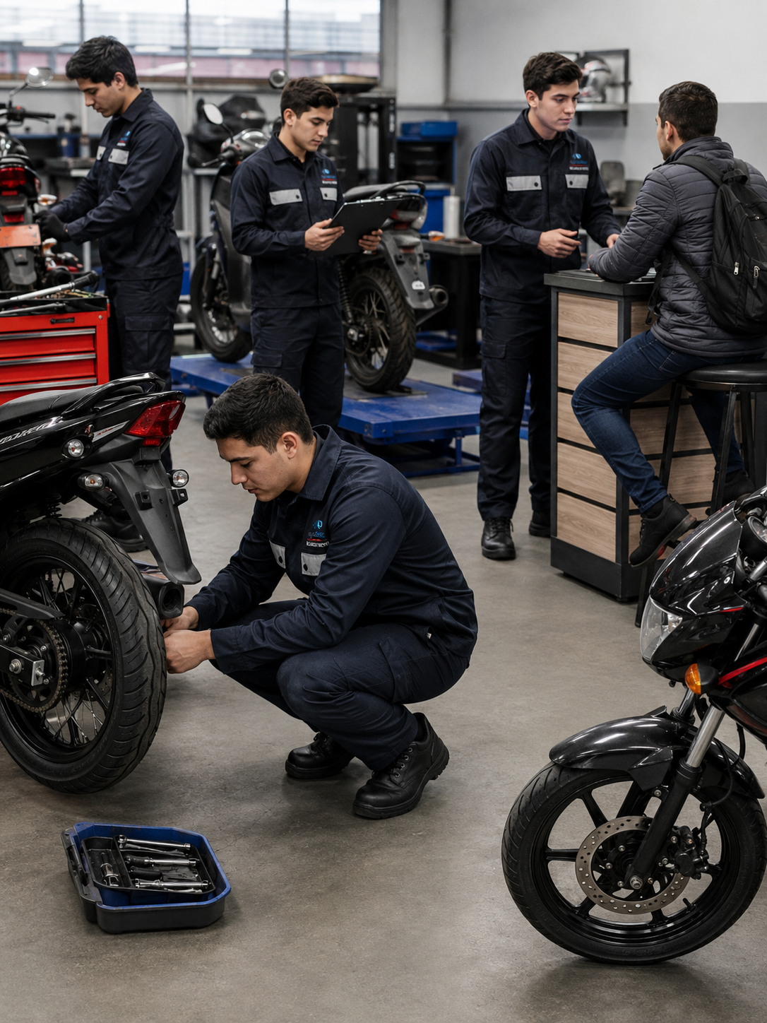 Trabaja en mecánica de motos